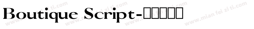 Boutique Script字体转换